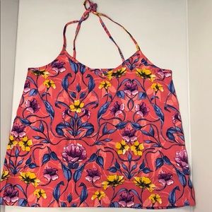Hollister Flower Printed Tank Top. V- neck Size S